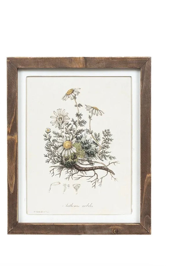 Reversible bouquet wood frame sign