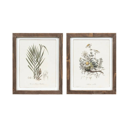 Reversible bouquet wood frame sign