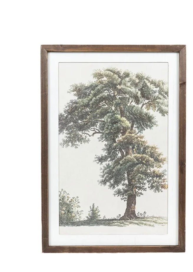 Reversible tree/ vase wood reversible sign