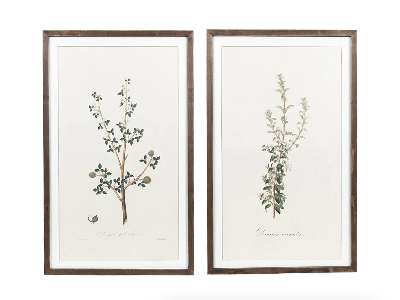 Reversible florals wood frame sign