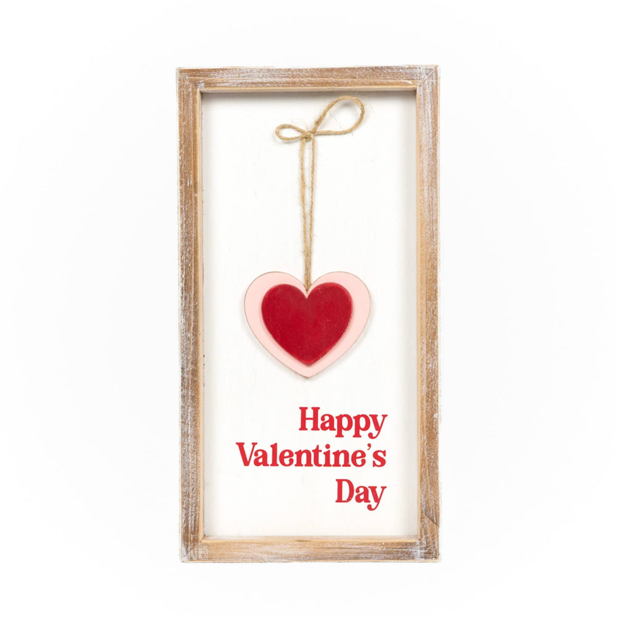 Wood Frame reverse Sign 7x13" VALENTINE ST PATRICK - 21027